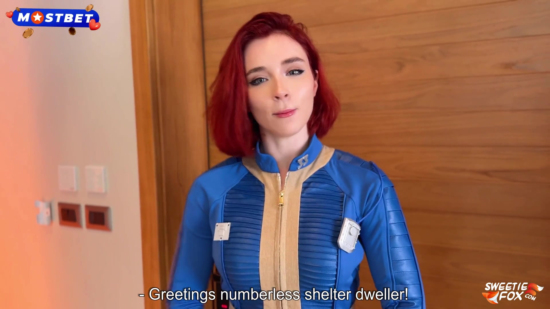 Fallout Cosplay - Redhead Dweller of Shelter 33 Rough Fucks with Stranger till Facial