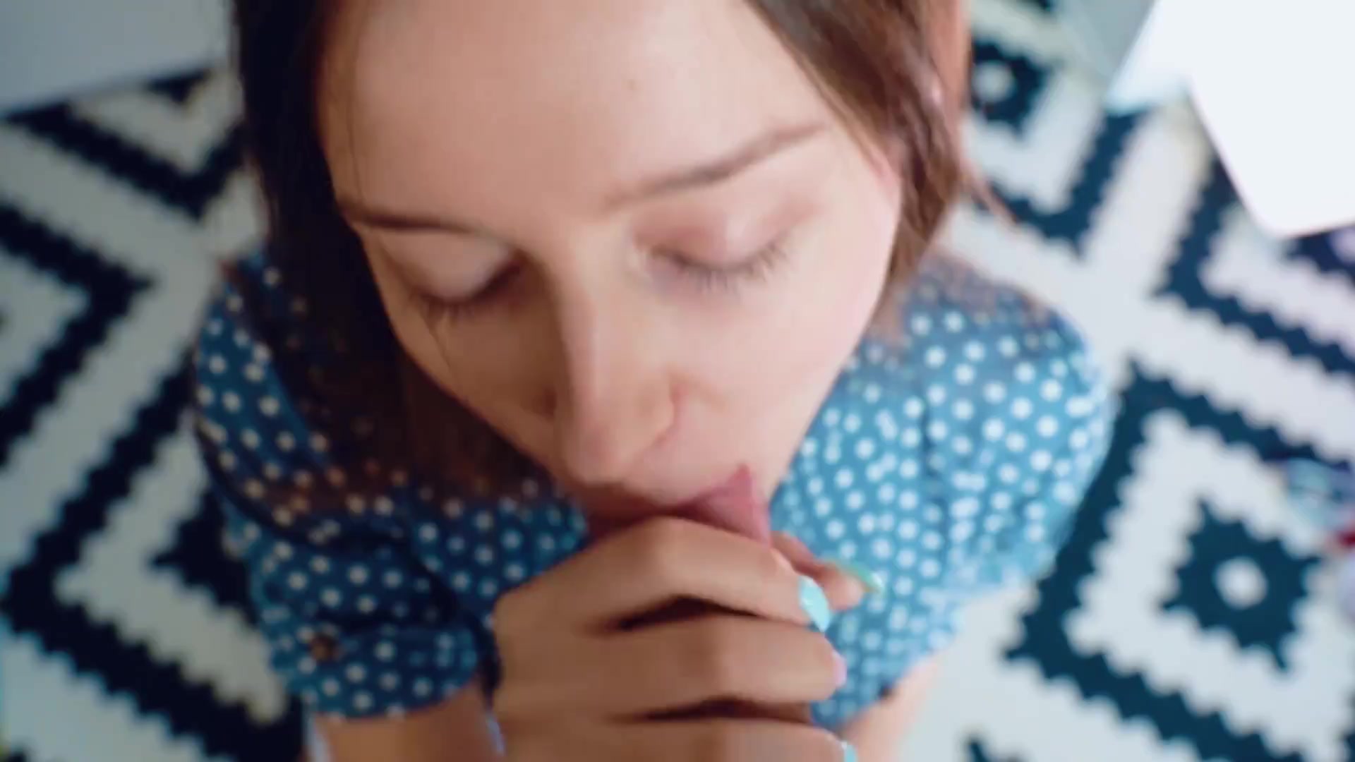 Schoolgirl Caught Watching Porn Gets Load On Face