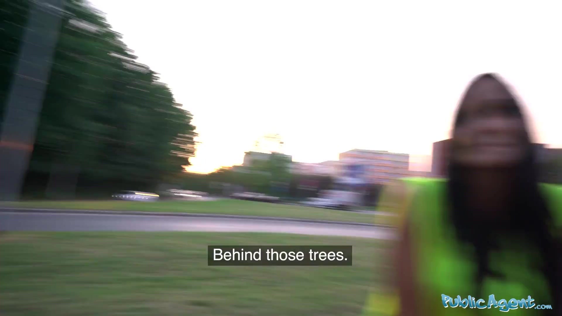 Public Agent Hot brunette criminal is taken into the woods for an outdoors fucking