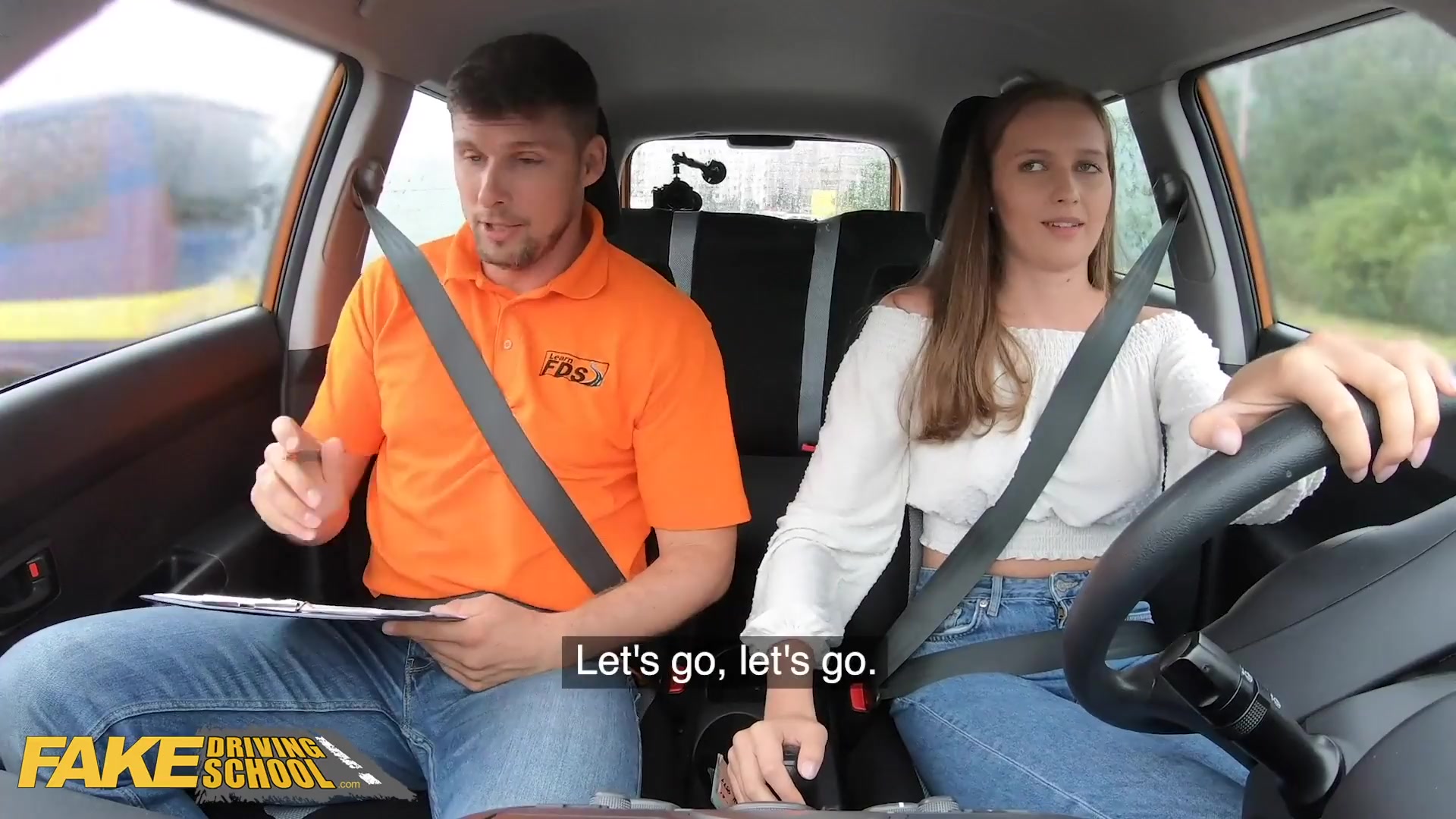 Driving School Stacey Cruz Gets Screwed by her Driving Instructor