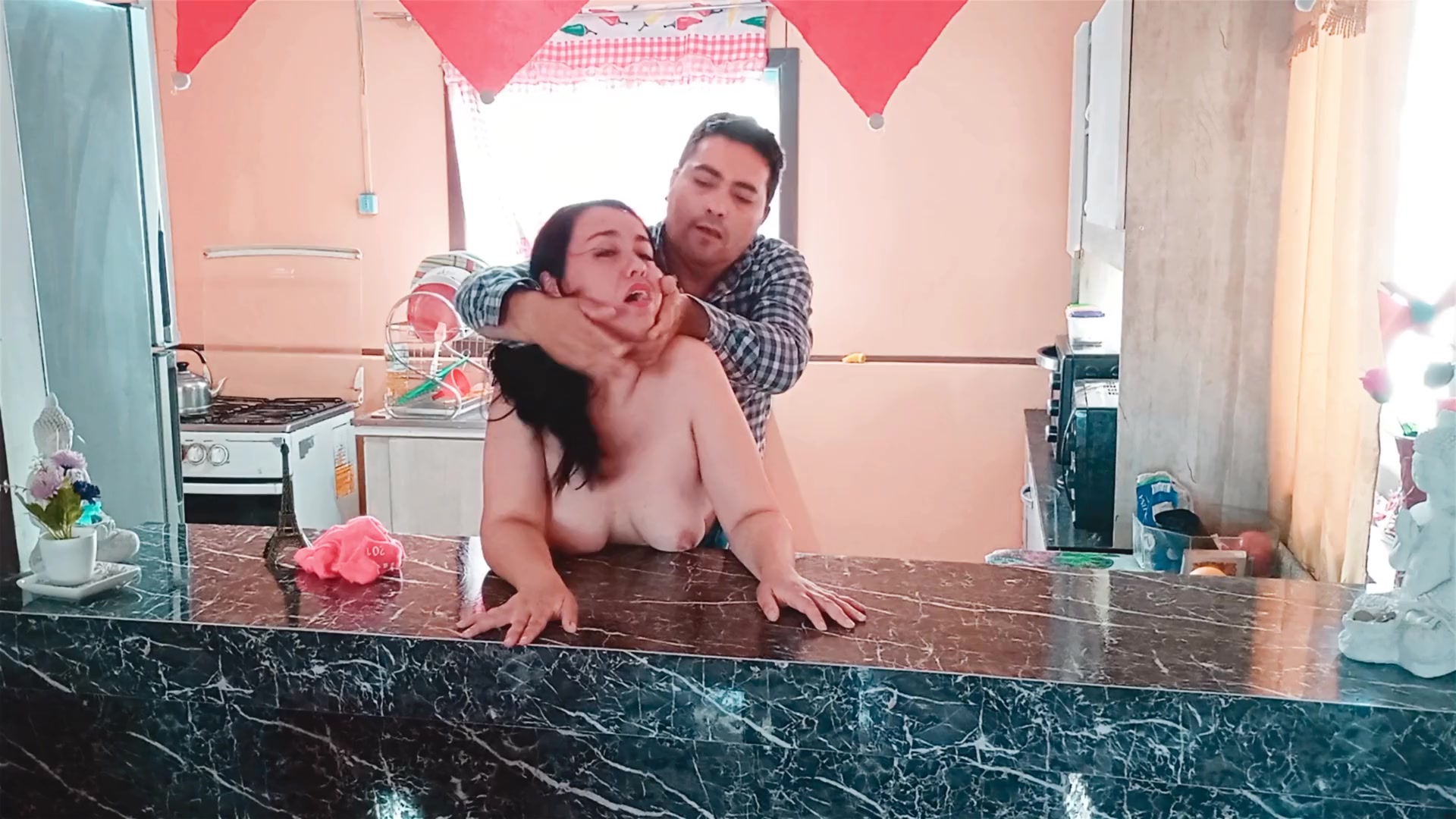After my father leaves, I fuck my hot stepmother