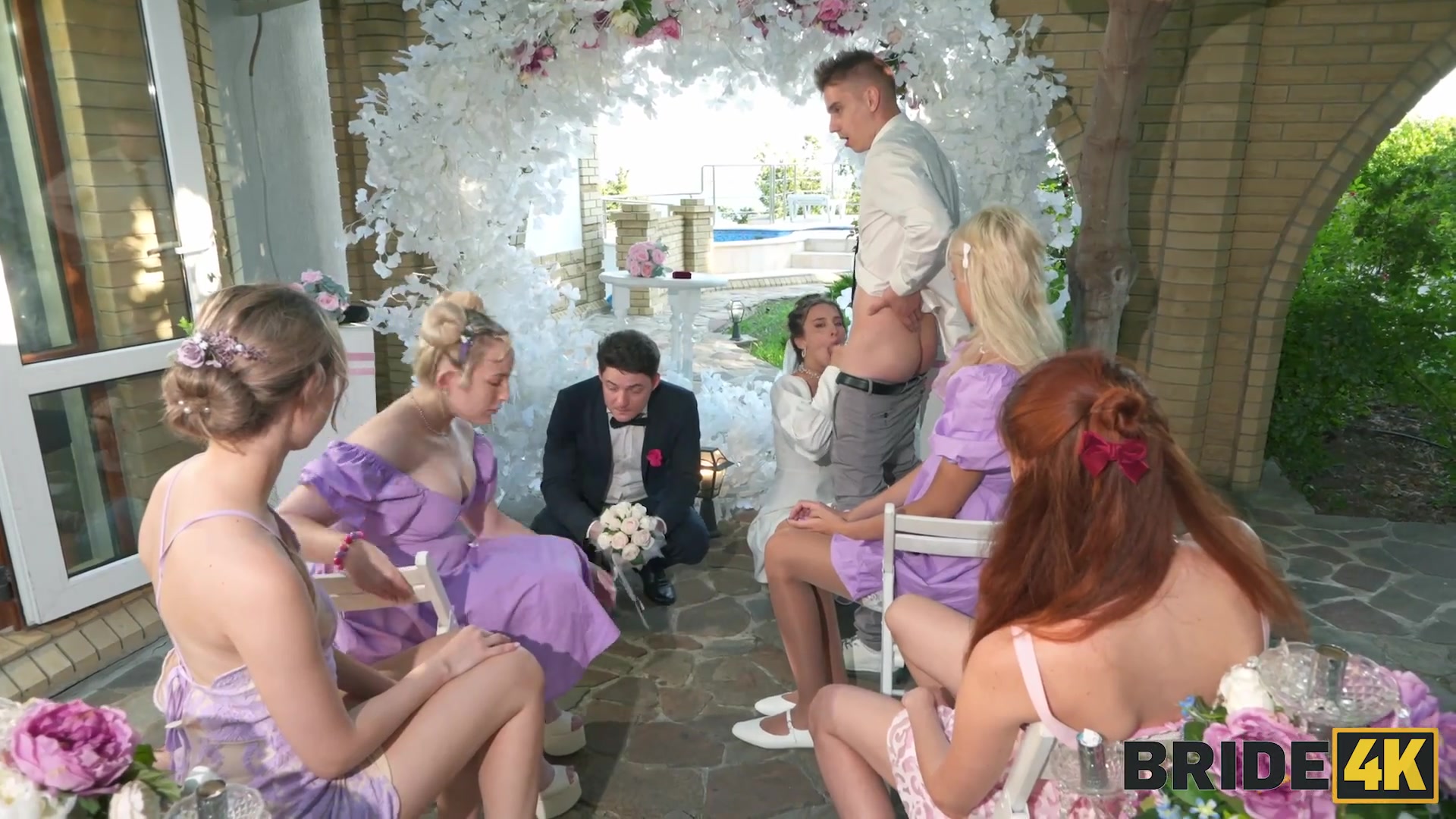 BRIDE4K. A wedding started off nicely, but ended up as a sex show between Bride and a Toastmaster