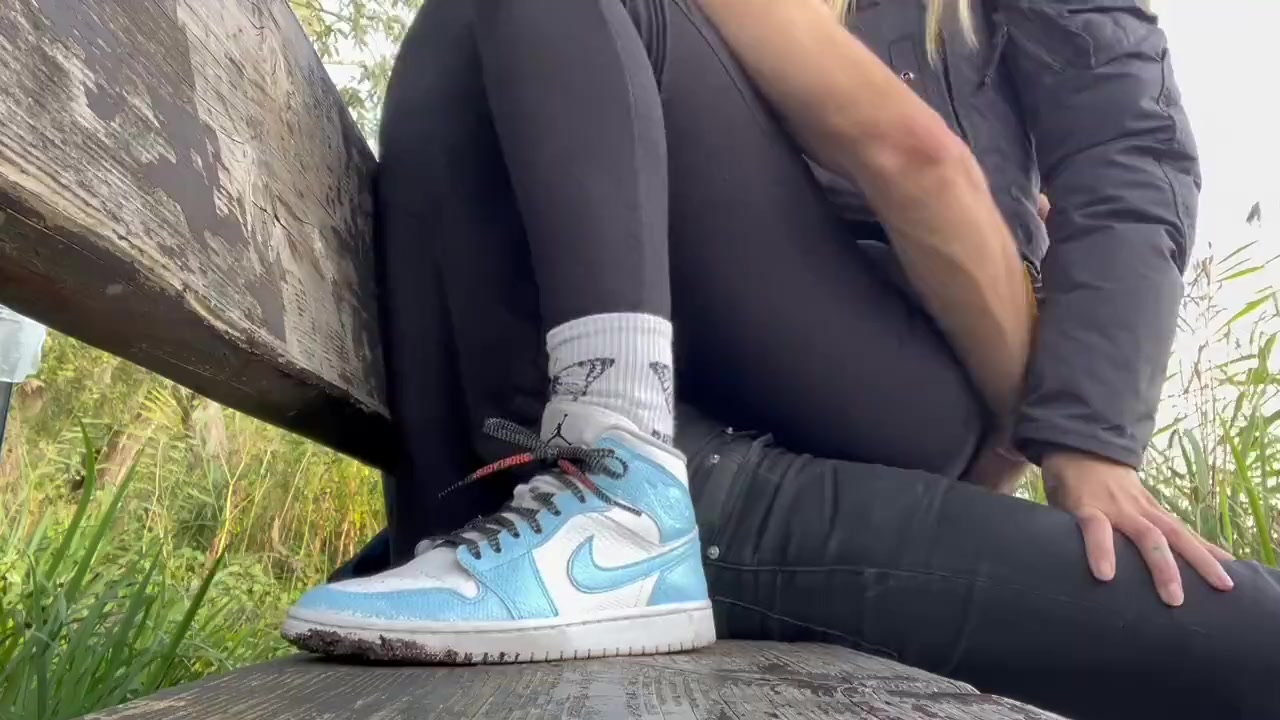 Young Hot Blonde lets me Play with her Pussy in Public Park - RISKY PUBLIC POV