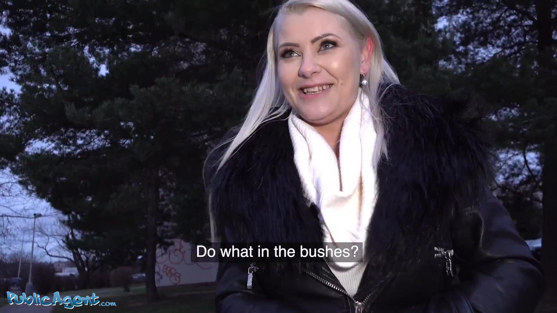 Public Agent Outdoor Blowjob & Basement Fuck for Big Tits Blonde Alexa Bold