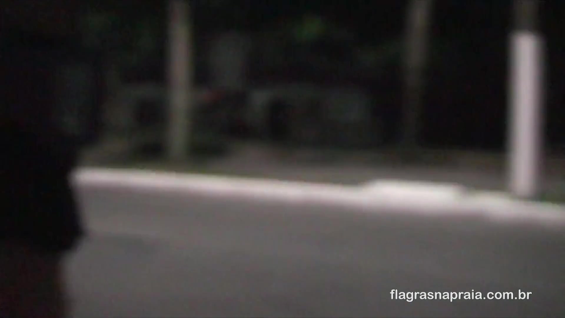 Group of friends makes whoring through the streets on the coast