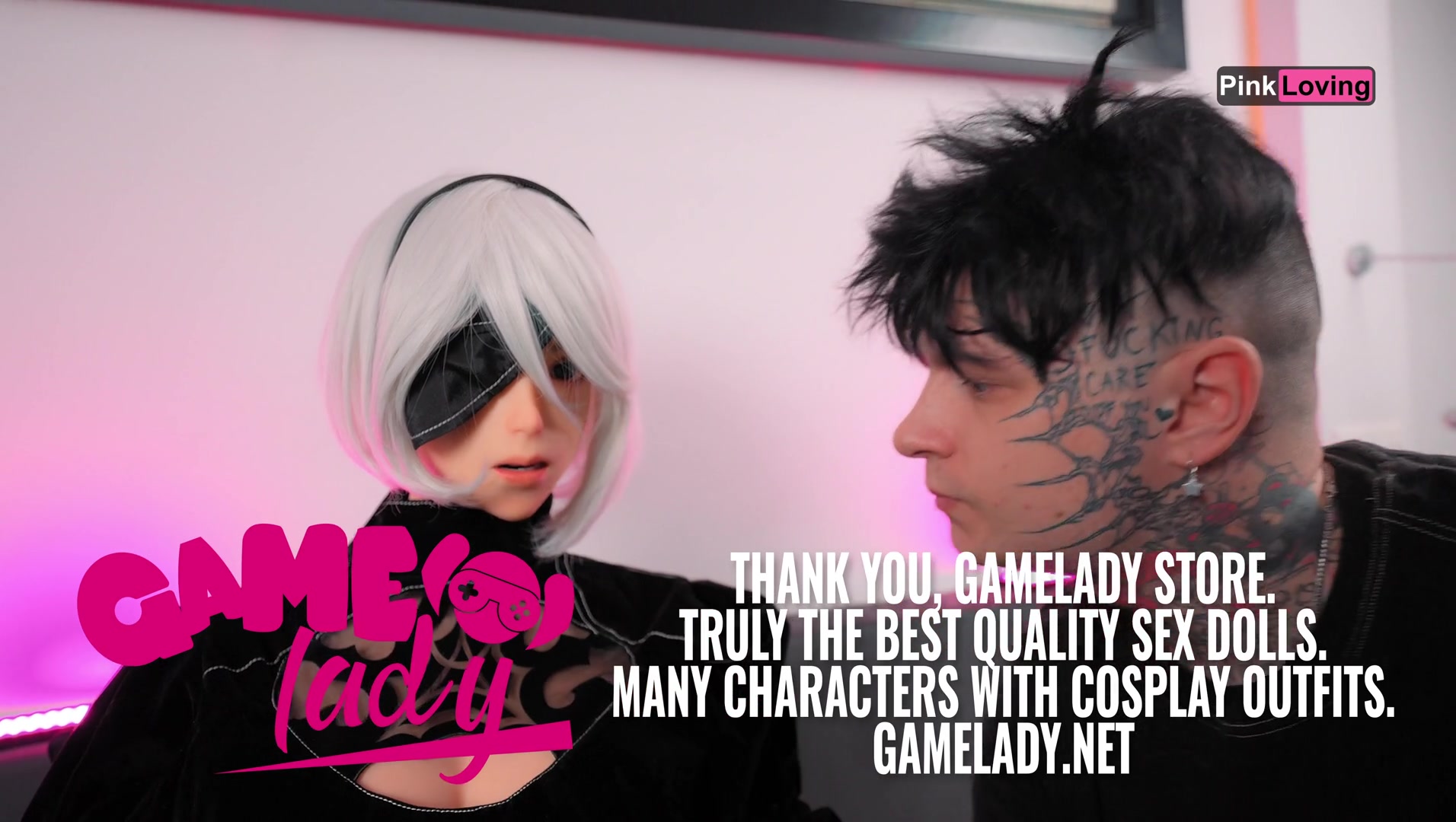 MY STEPSISTER PRETENDED TO BE A B2 DOLL FROM GAMELADY SO THAT I WOULD FUCJ HER