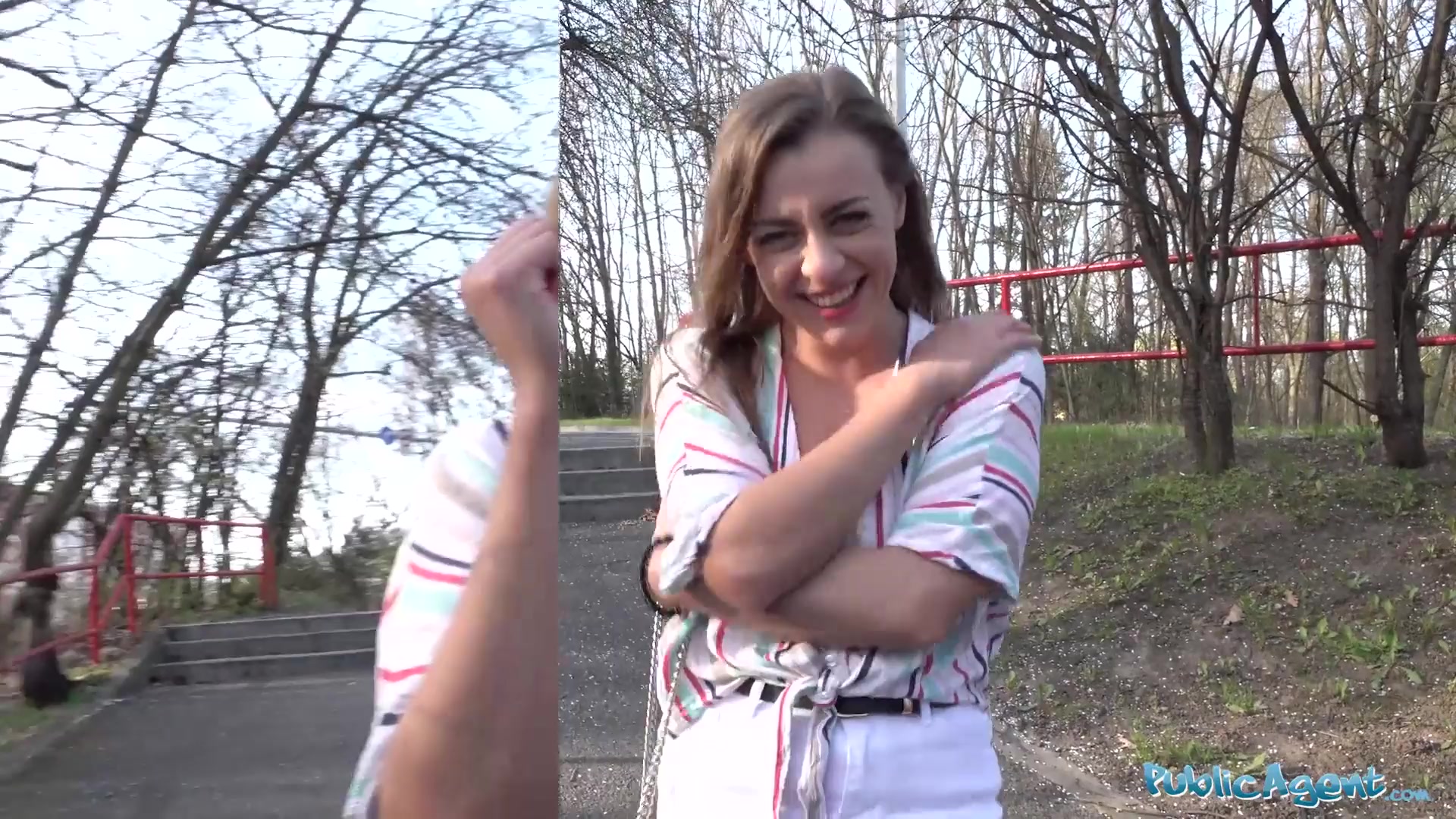 Public Agent Josephine Jackson exposes her big boobs and fucks