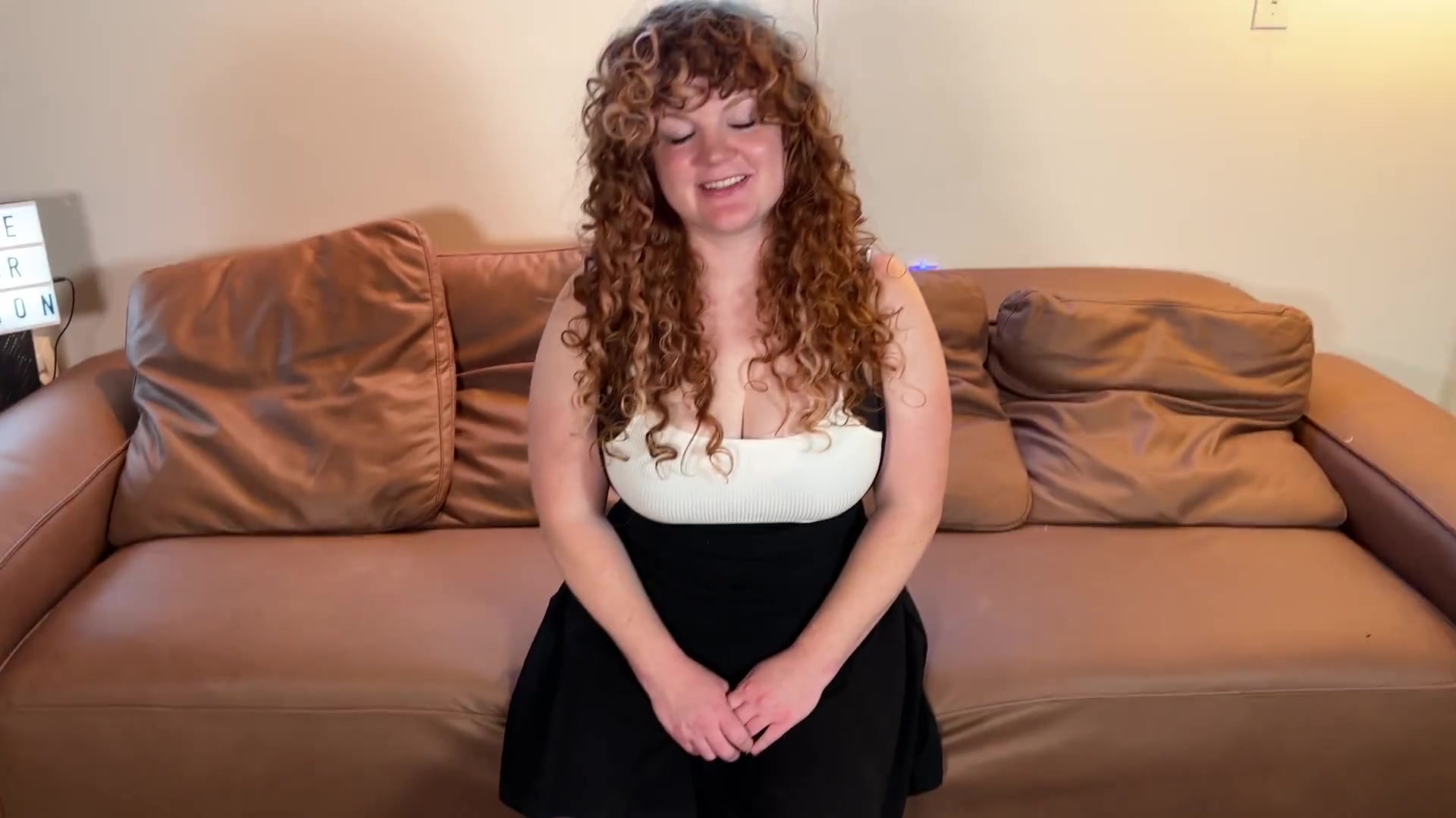 Casting Curvy: Busty Squirting Red Head